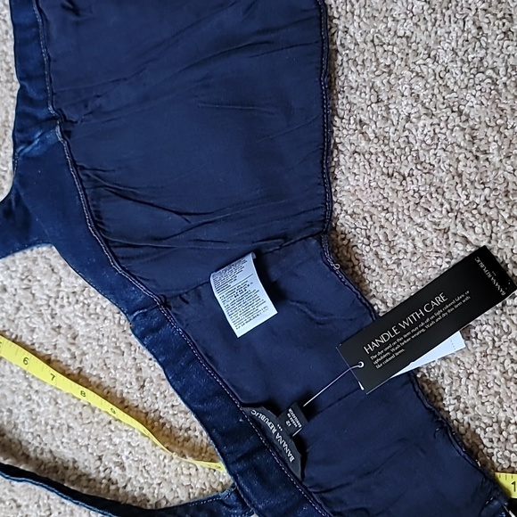 NWT Banana Republic cropped denim corset, size 12 - Picture 11 of 16
